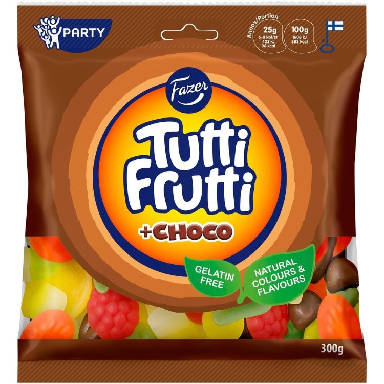Fazer Tutti Frutti choco candy bag 300g