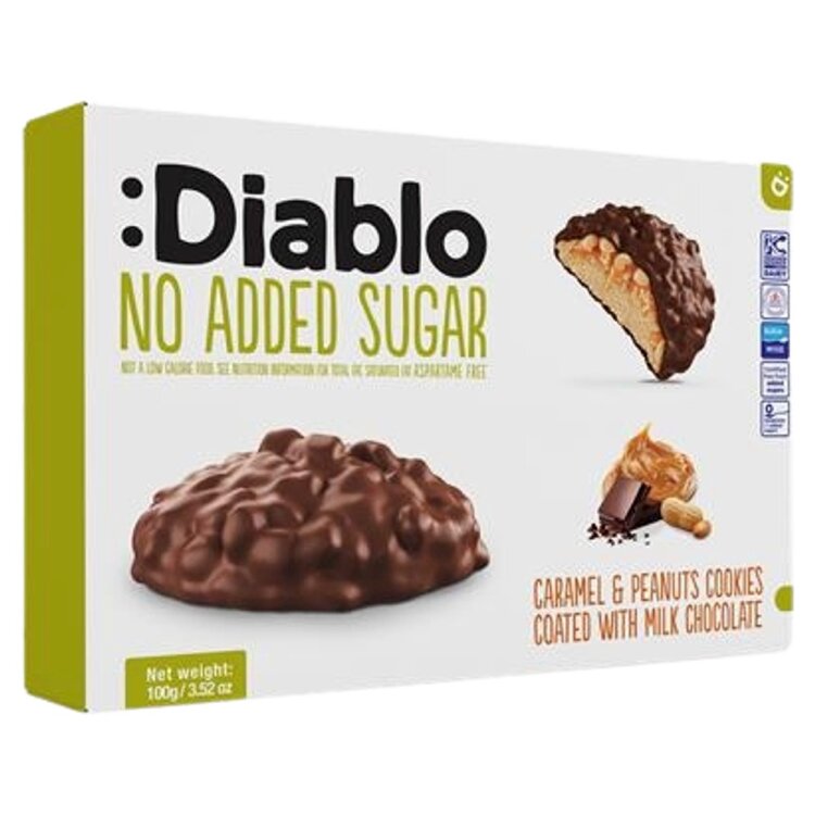 Diablo Peanut Cream Cookies with Milk Coating