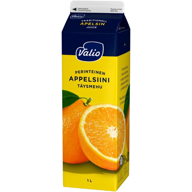Valio Orange Juice 1 l Traditional