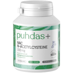 Puhdas+ NAC 300 mg 60 vegekaps
