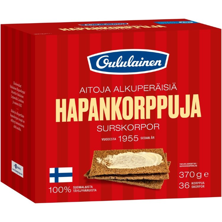 Oululainen Sourdough Crispbread 370g