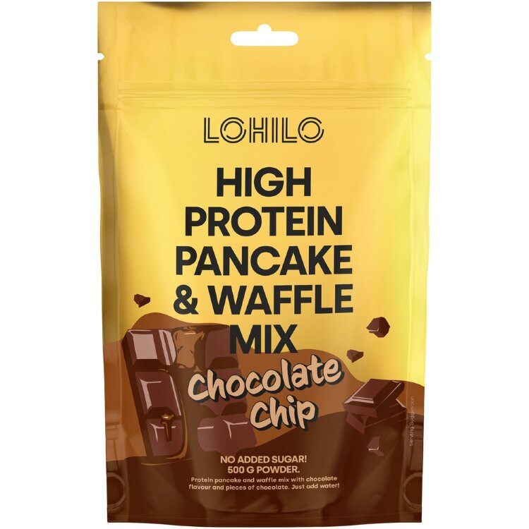 LOHILO Protein Pancake and Waffle Mix Chocolate Chip 500g