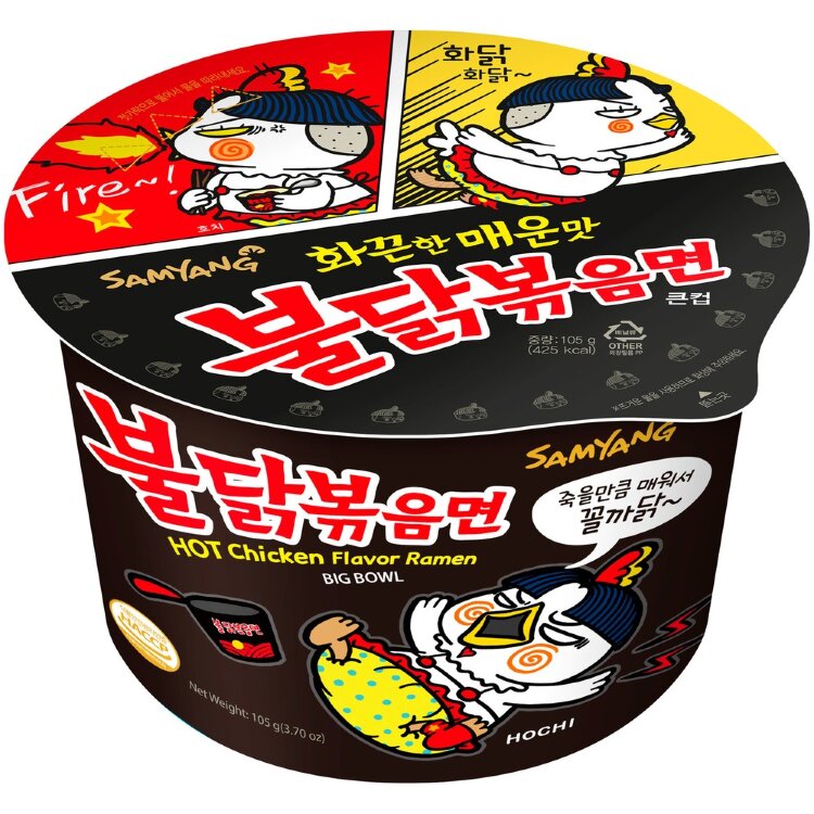 Samyang Buldak Ramen Hot Chicken Big Bowl Original 105g