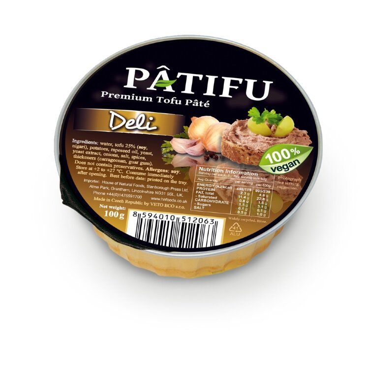 PÂTIFU tofupatee klassinen resepti 100g