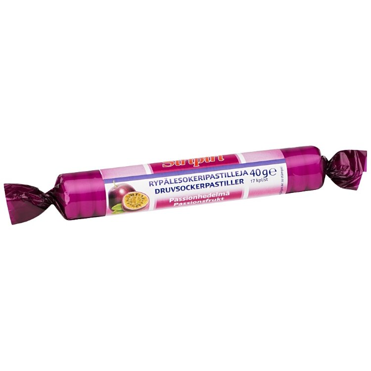 Siripiri Grape Sugar Pastille Passion Fruit 17pcs