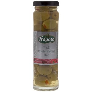 Fragata Lightly Salted Green Olive Stuffed with Pepper 142/85g