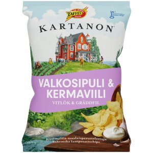 Taffel Kartano Garlic & Sour Cream Seasoned Chips 180g