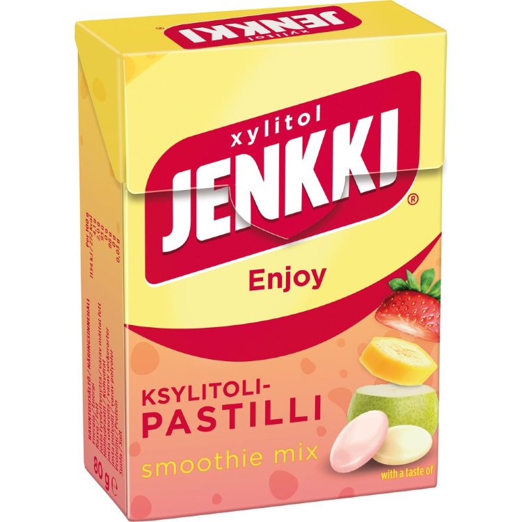 Jenkki Enjoy Smoothie Mix Xylitol Lozenges 80g