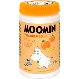 Moomin D-vitamin 10μg Orange Chewable Tablet 100tabl Dietary Supplement