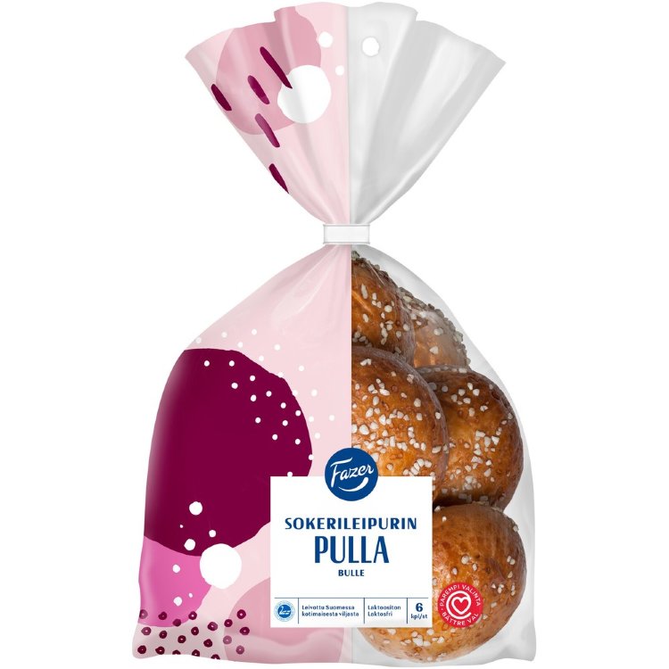 Fazer Sokerileipurin Pulla 6pcs 240g