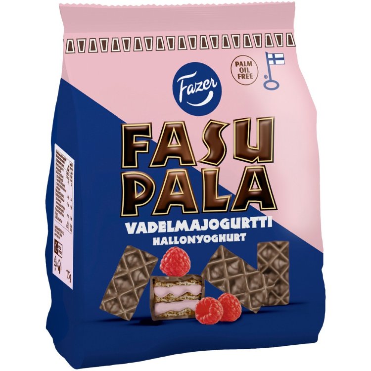 Fazer Fasupala Raspberry Yogurt Wafer Biscuit 175g