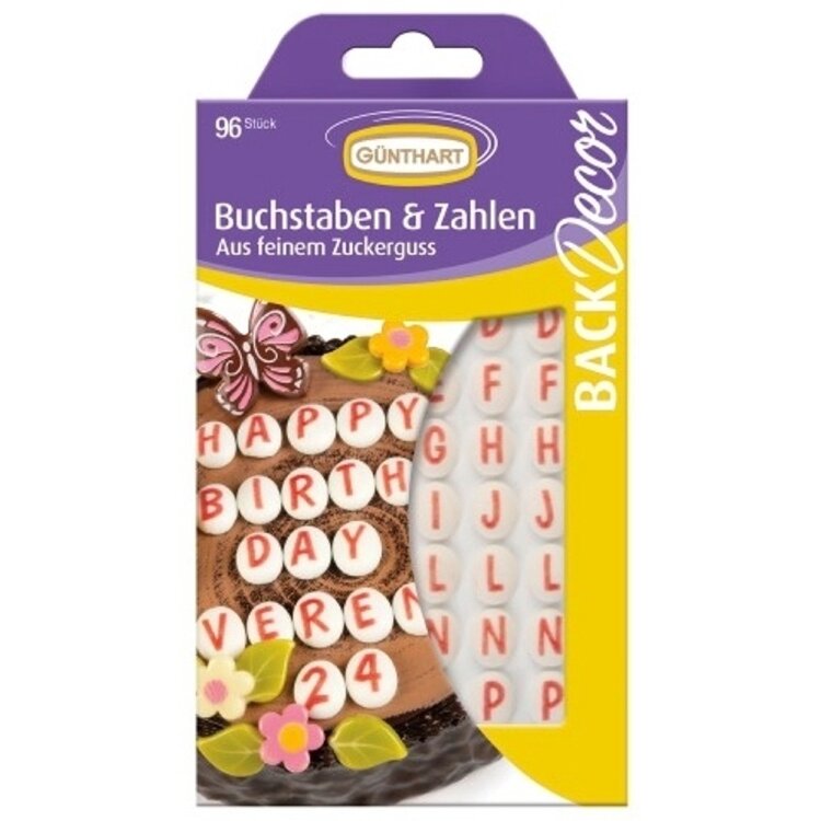Günthart Cake Decorations Letters And Numbers 27g