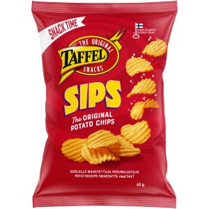 Taffel Sips Salted Chips 60g