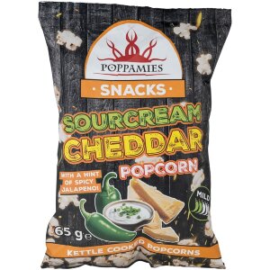 Poppamies Snacks Sourcream Cheddar Popcorn 65g