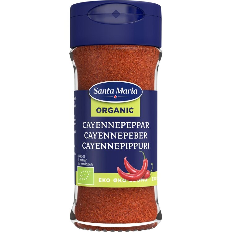 Santa Maria Cayenne Pepper Organic, Jar 38g