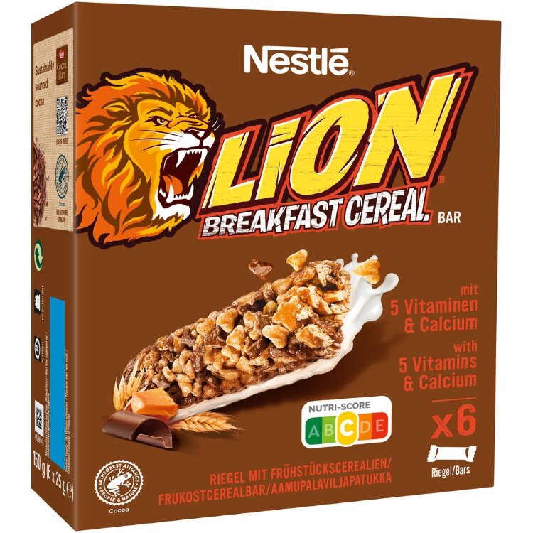 Lion 6x25g Chocolate Cereal Bar