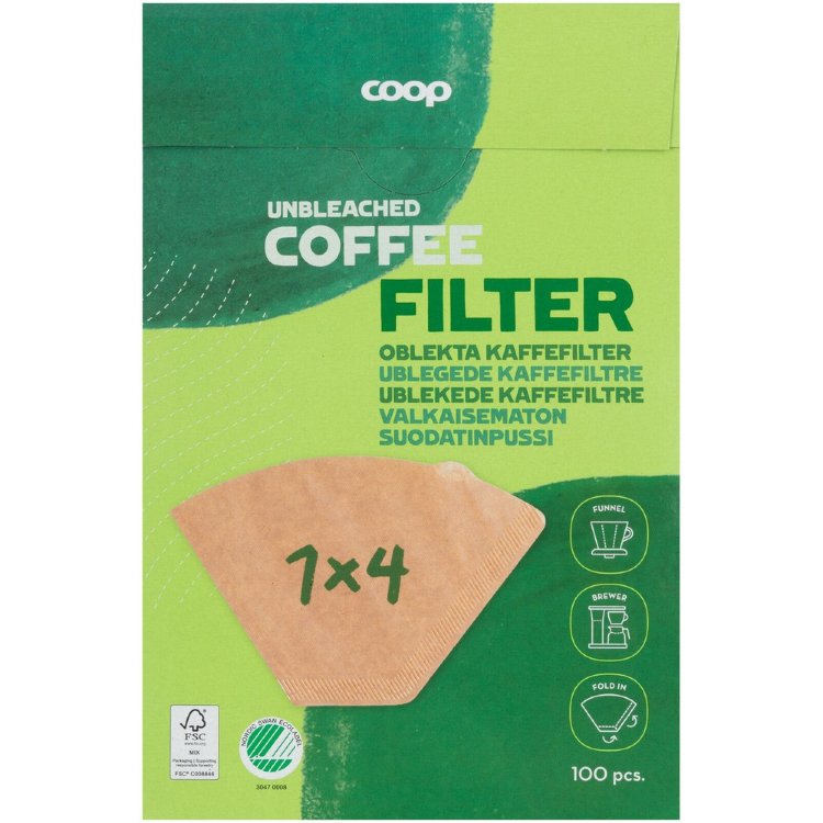 Coop 1x4 Filter Bag Unbleached 100 pcs