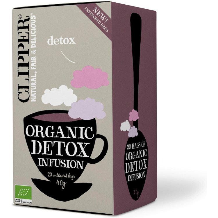Clipper Detox, Organic Herbal Infusion Contains Hibiscus, Nettle, And Licorice 40g / 20 Bags