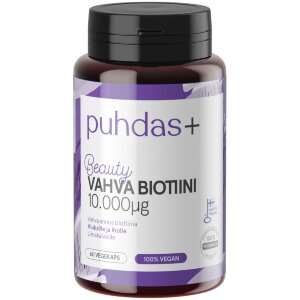 Puhdas+ Biotin 10 mg 60 Vege Capsules