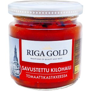 Riga Gold Smoked Sprat in Tomato Sauce 185g