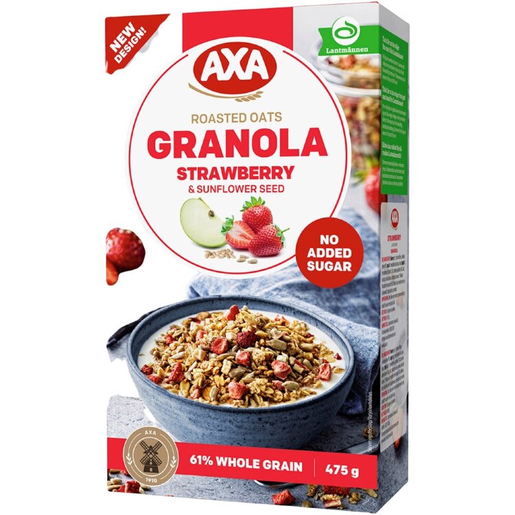 AXA Granola Strawberry & Sunflower Seeds 475g