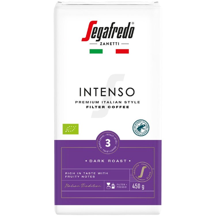 Segafredo Intenso Filter Coffee Organic RAC 450g