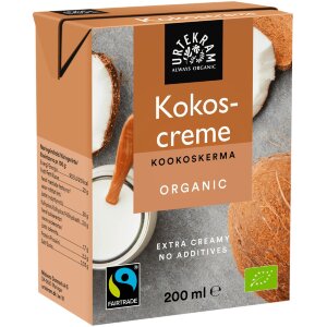 URTEKRAM Organic Coconut Cream Fairtrade 200ml