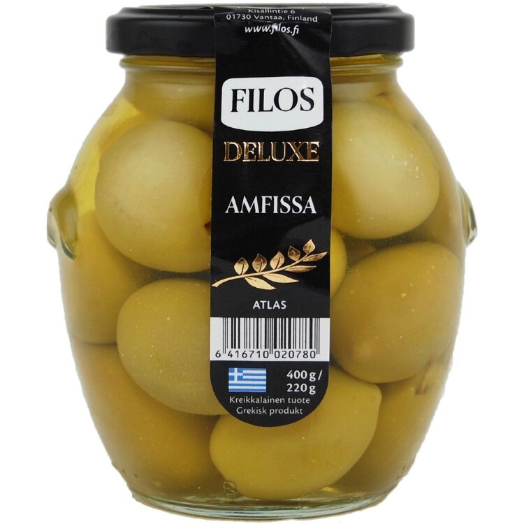 Filos deluxe 400/220g green olive Amfissa atlas stony