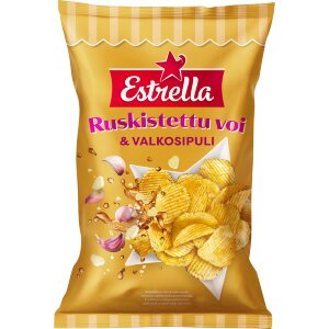 Estrella Browned Butter & Garlic Chips 275g