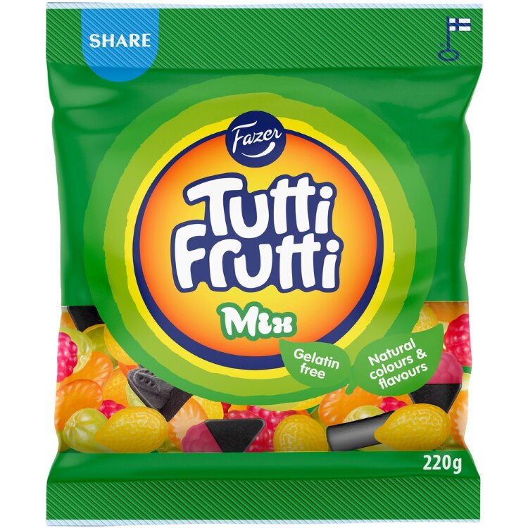 Fazer Tutti Frutti Mix Candy Bag 220g
