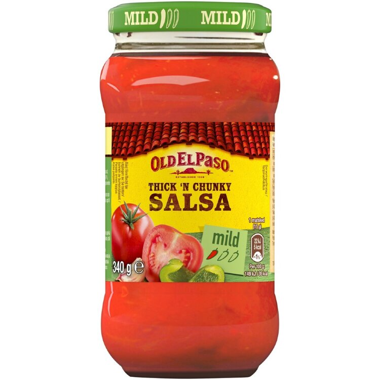 Old El Paso Thick And Chunky Salsa Mild 340g