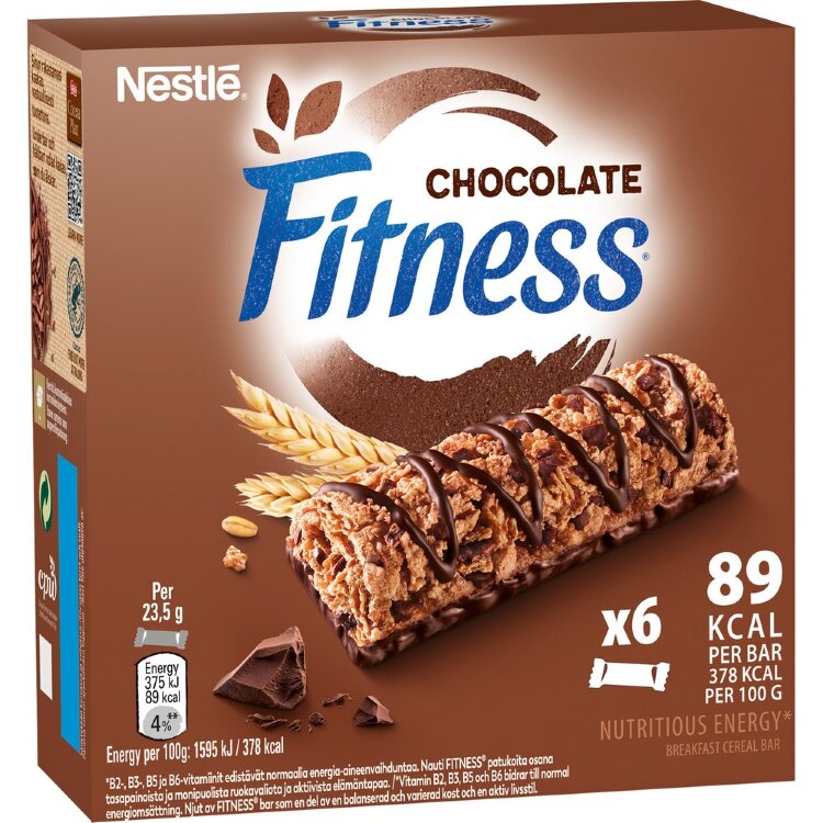 Nestlé Fitness 6x23.5g Chocolate Cereal Bar