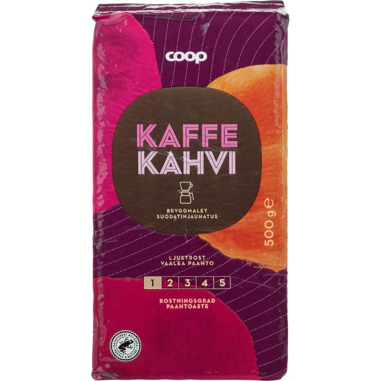 Coop Coffee Light Roast Filter Grind 500 g