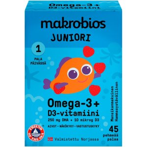 Makrobios Junior Omega-3 + Vitamin D3 45 pcs 63g