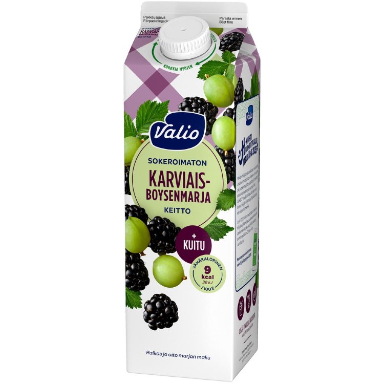 Valio Blackcurrant-Boysenberry Soup + Fiber 1 kg Unsweetened