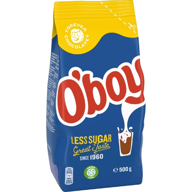 Oboy Less Sugar Cocoa Drink Powder 500g