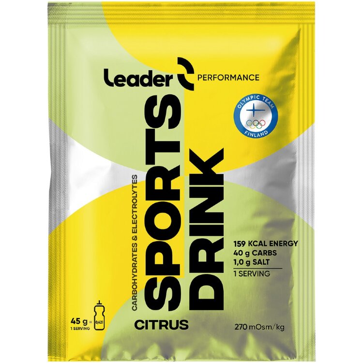 Leader Performance Sports Drink Citrus Flavored Sports Drink Powder 45 g
