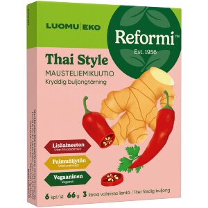 Reformi Organic Flavor Broth Cube Thai Style 66g 6pcs