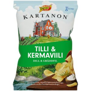 Taffel Kartano Dill & Sour Cream Flavored Chips 180g