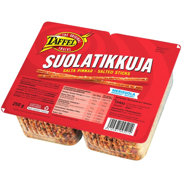 Taffel Baked Salt Sticks Snacks 250g