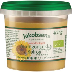 Jakobsens 400g Organic Sunflower Honey