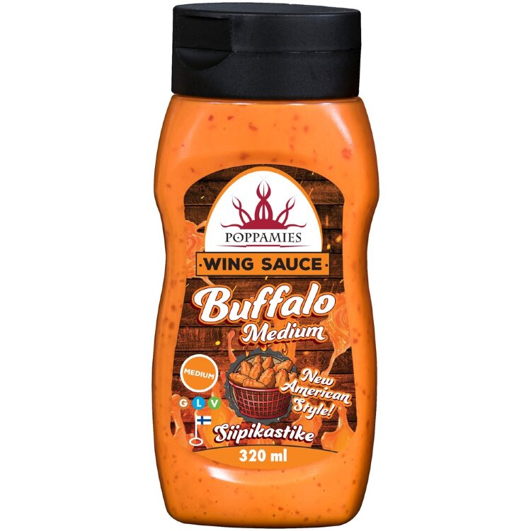 Poppamies Buffalo Medium Wing Sauce 320ml