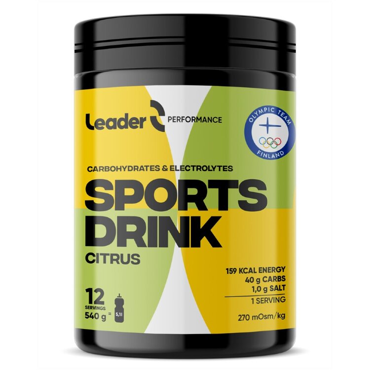 Leader Performance Sports Drink Citrus Flavored Sports Drink Powder 540g
