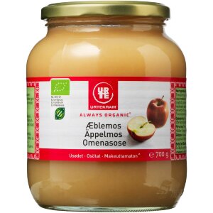 URTEKRAM Organic Unsweetened Apple Sauce 700g