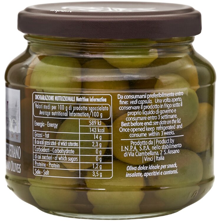 Da Vinci Castelvetrano Olives In Brine 280/170 g