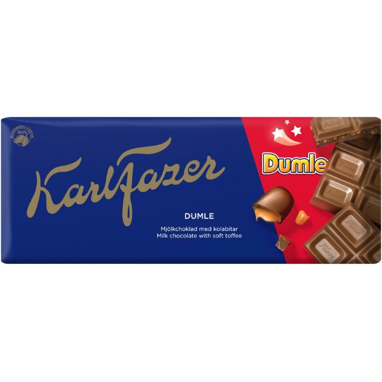 Karl Fazer Dumle Chocolate Bar 180g