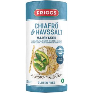Friggs Gluteeniton Maissikakku Chiansiemenet & merisuola 130g