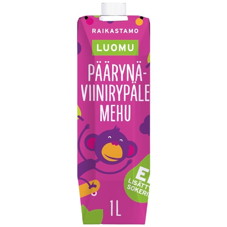 Raikastamo Large Pear-Grape Organic Juice 1 L
