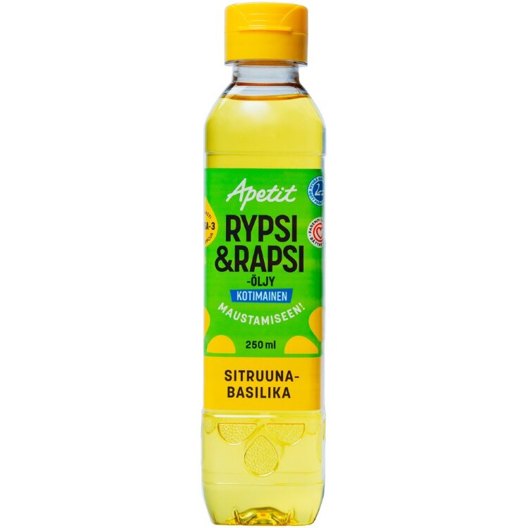 Apetit Domestic Rapeseed & Canola Oil Lemon-Basil Flavor 250ml
