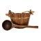 Emendo Burnt Rope Bucket And Ladle